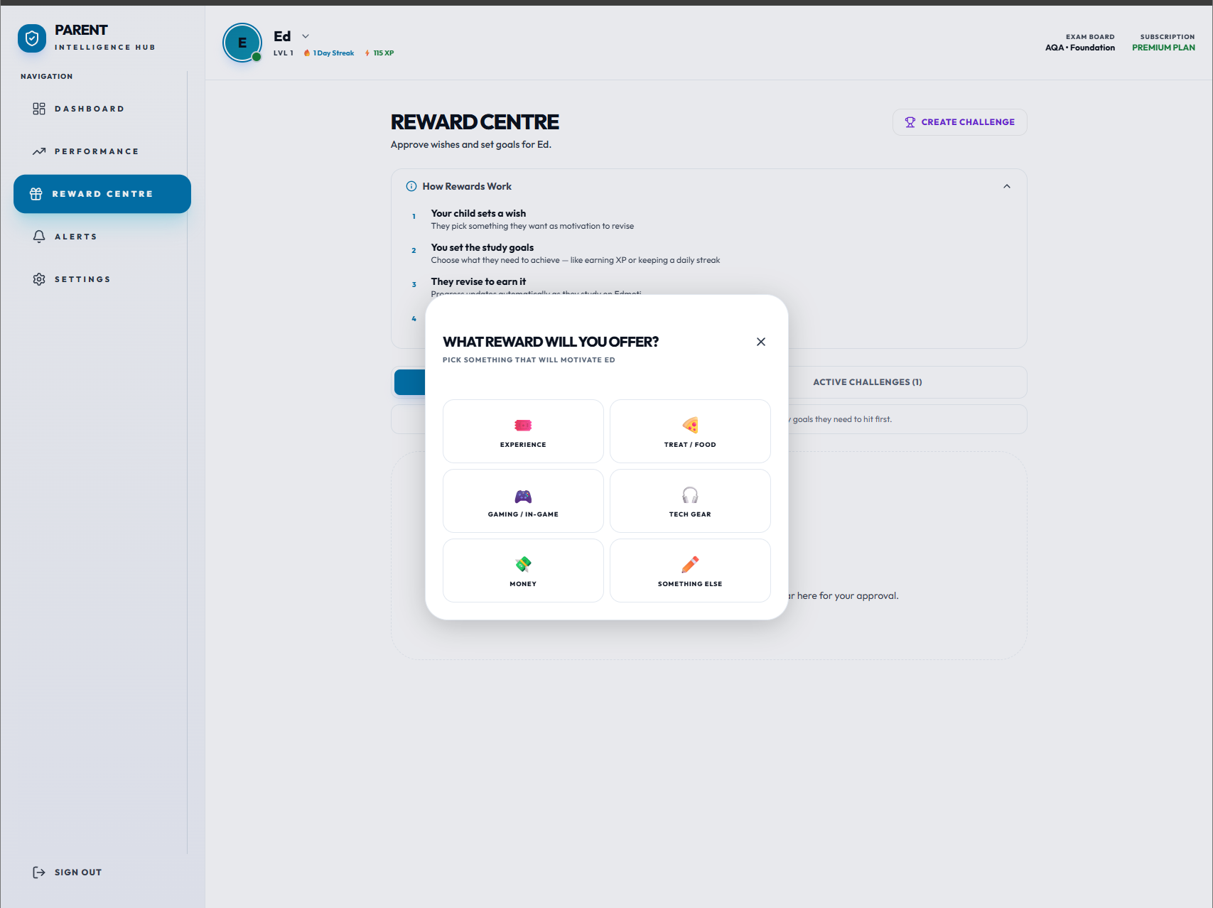 Parent-approved reward centre — motivate GCSE Maths revision
